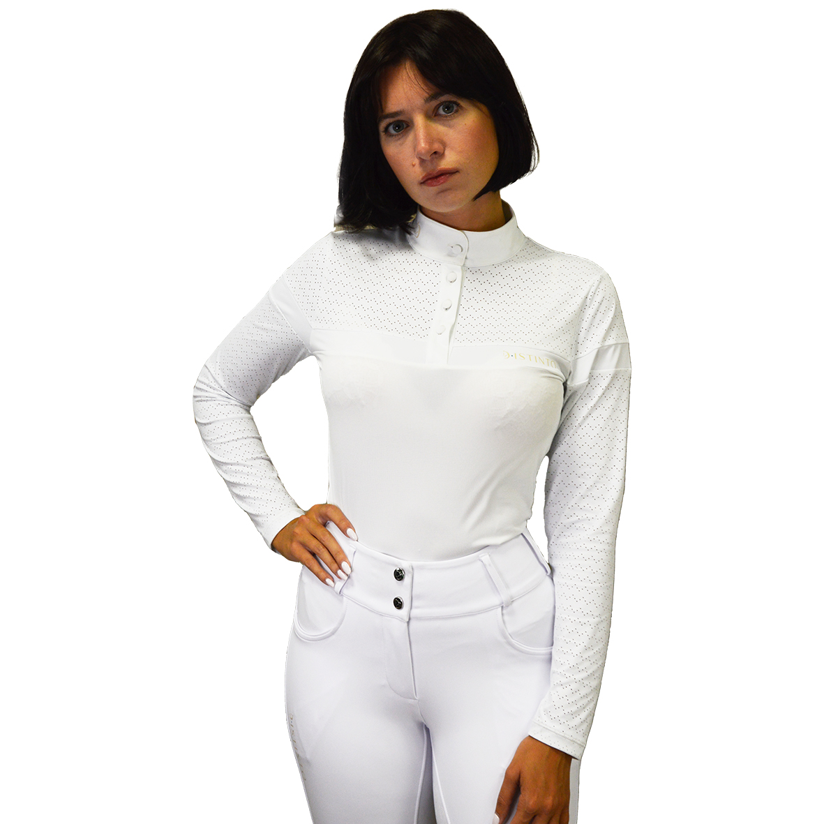 POLO CONCORSO D·ISTINTO DOTS CON MANICA LUNGA