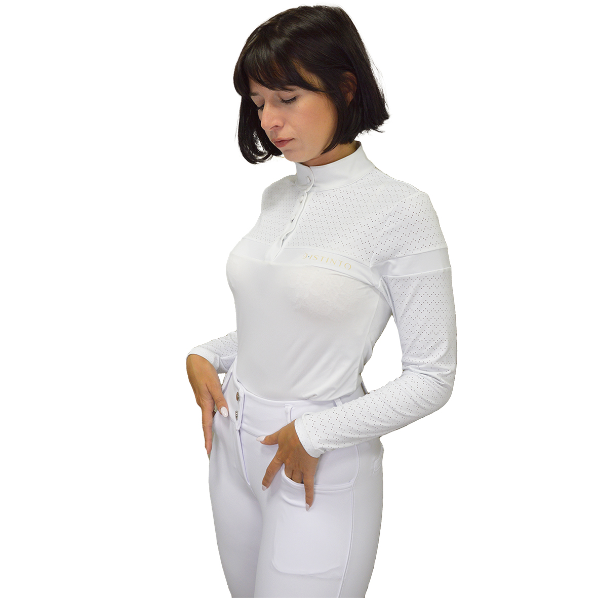 POLO CONCORSO D·ISTINTO DOTS CON MANICA LUNGA - immagine 4